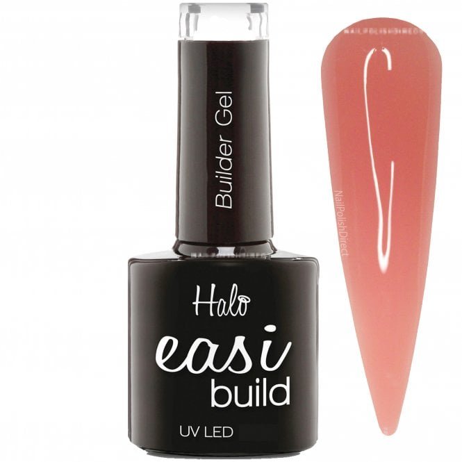 HALO GEL NAILS Halo Gel Nails Easi Build LED/UV Builder Gel - Cover Up Peach 15ml