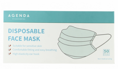 Agenda Disposable Face Masks (50 Masks)