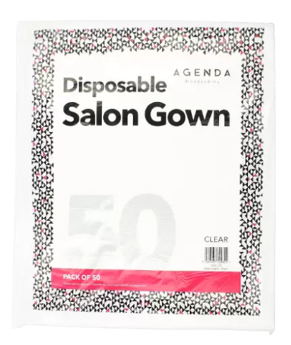 Agenda Disposable Salon Gown Pk 50